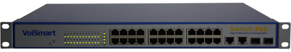 centralino telefonico voip switch poe 24 porte per telefoni ip videocamere  access point - Centralini Telefonici